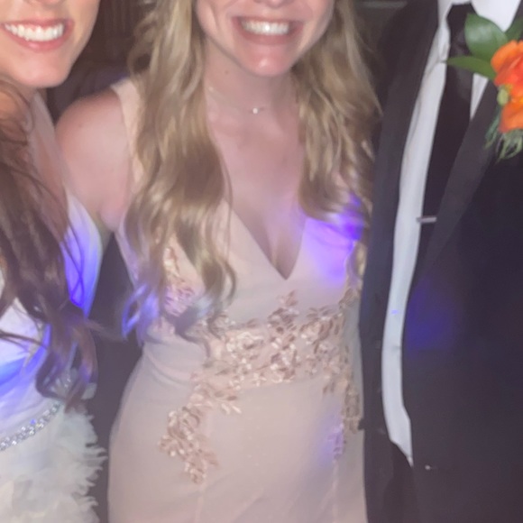 Lulus Ballroom Blush Lace Swiss Dot Maxi Dress - Picture 14 of 14